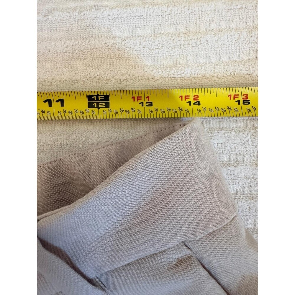 Abercrombie & Fitch Pleated Wide-Leg Dress Pants Beige Womens 31X12 Office - Picture 12 of 16